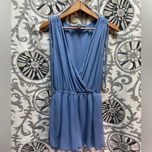Tie shoulder romper
